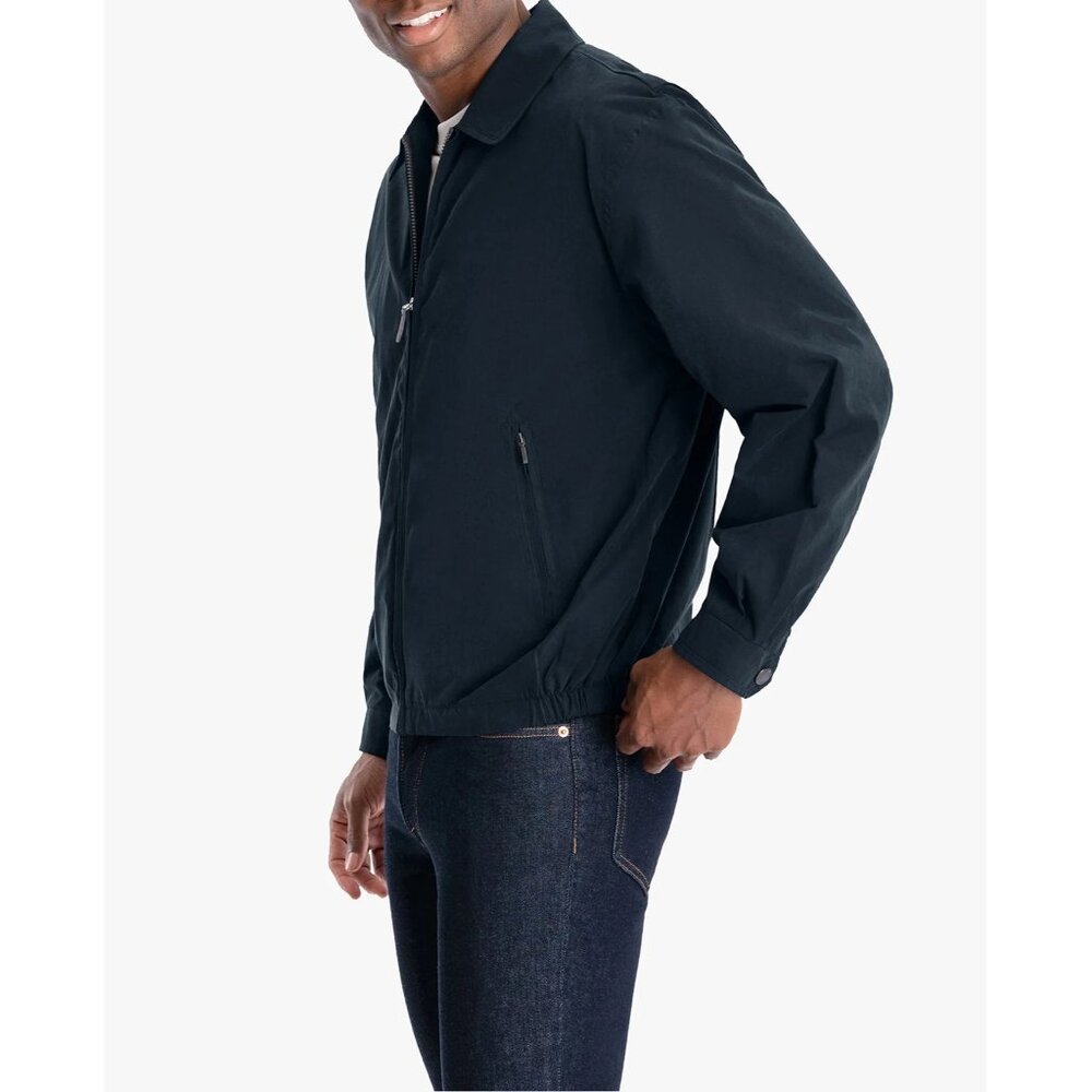 London Fog Auburn Golf Jacket Men 4XT Navy Blue Lightweight Zip Front Coat NEW - Picture 2 of 9